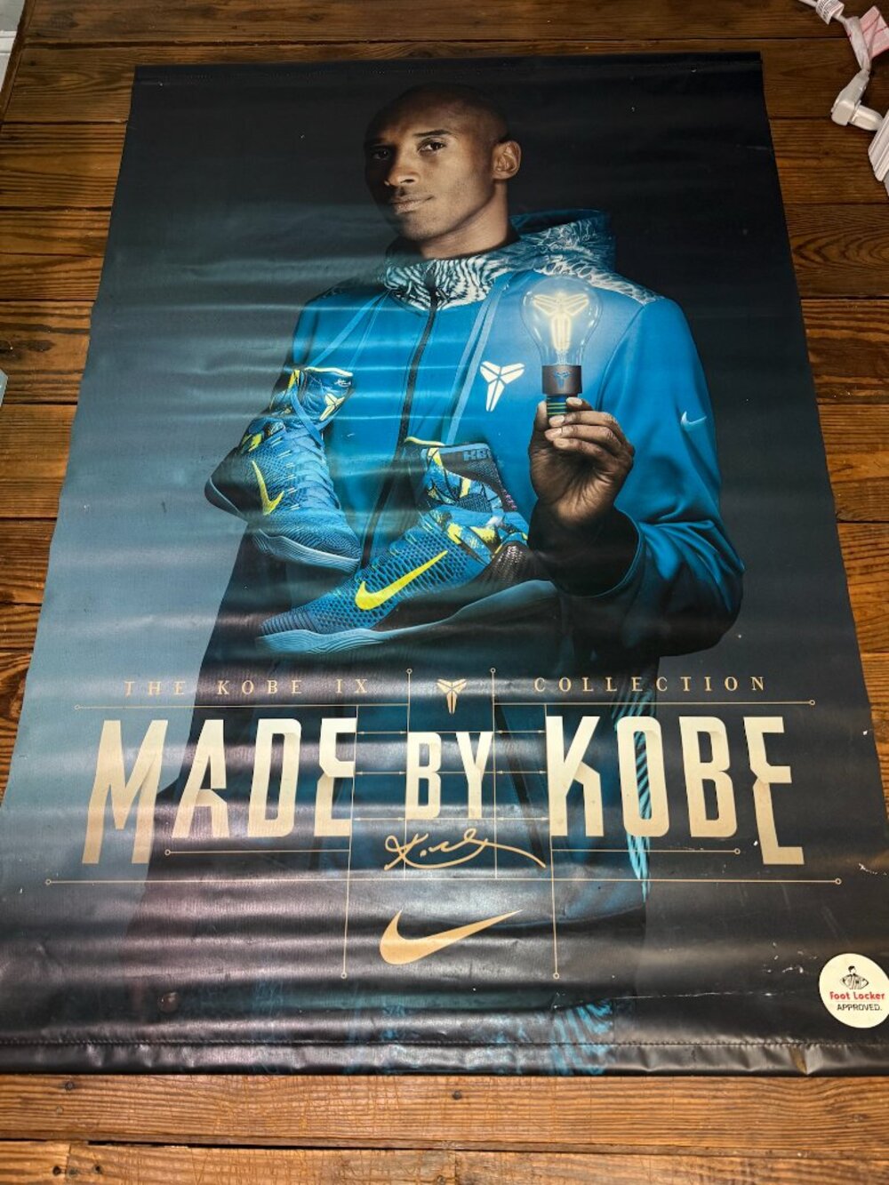 Kobe Bryant Nike Foot Locker Store Display Banner DOUBLE-SIDED!! MASSIVE 60x40!